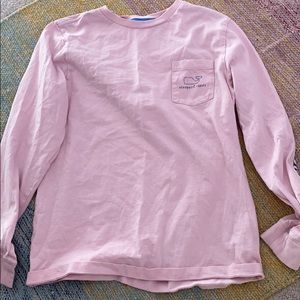 Pink long sleeve vineyard vines T-shirt